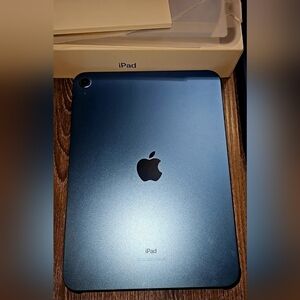 Apple 10.9" Ipad 10th generation 64GB Blue with box, Manuals, etc and 2 cases